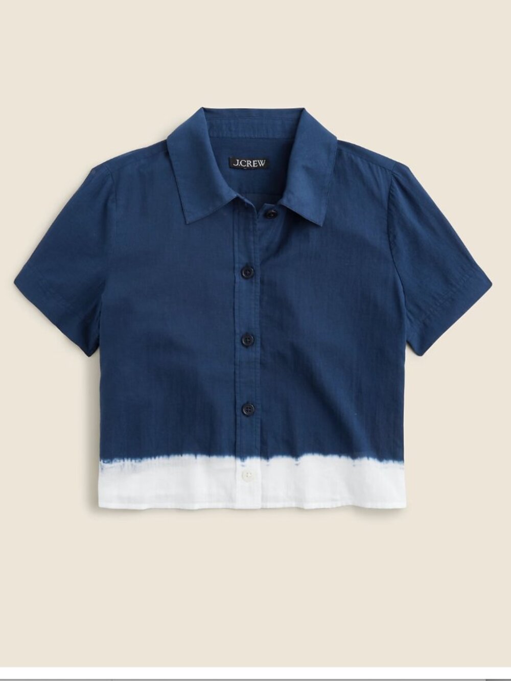 NWT J. Crew Dip-dyed Gamine shirt in cotton voile